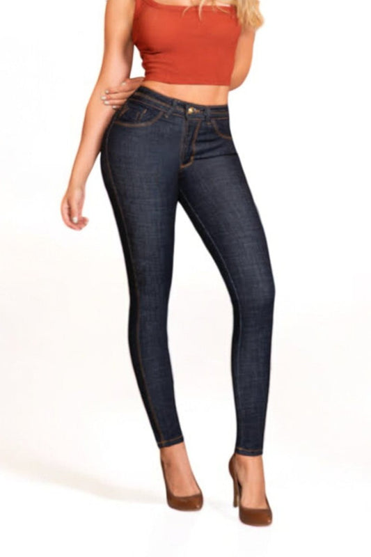 Navy Privet Butt Lifting Jeans